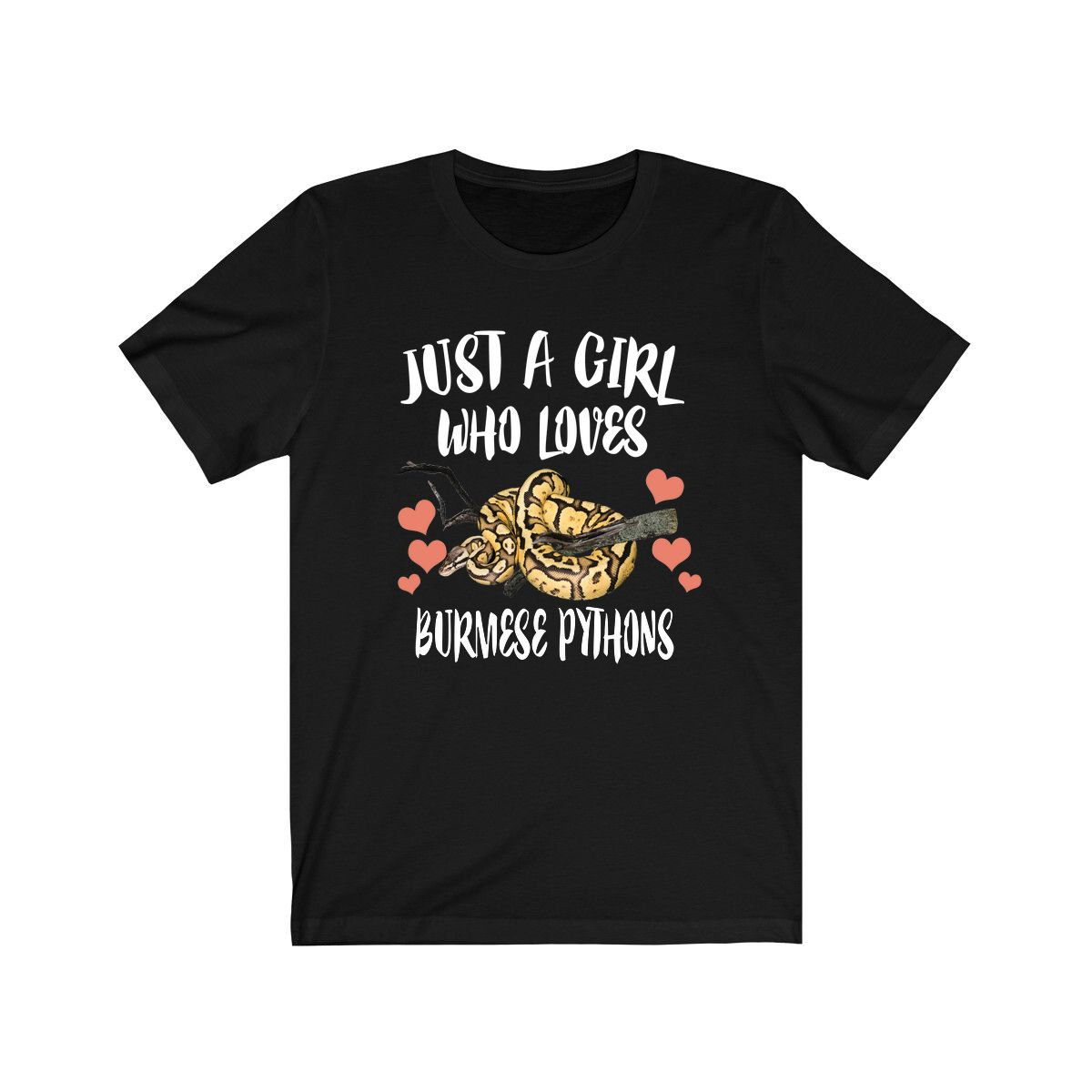 Just A Girl Who Loves Burmese Pythons Schlangen Shirt, Python Besitzer Geschenk, Tier Erwachsene Kleinkind Geschenk T-Shirt von Goodszy