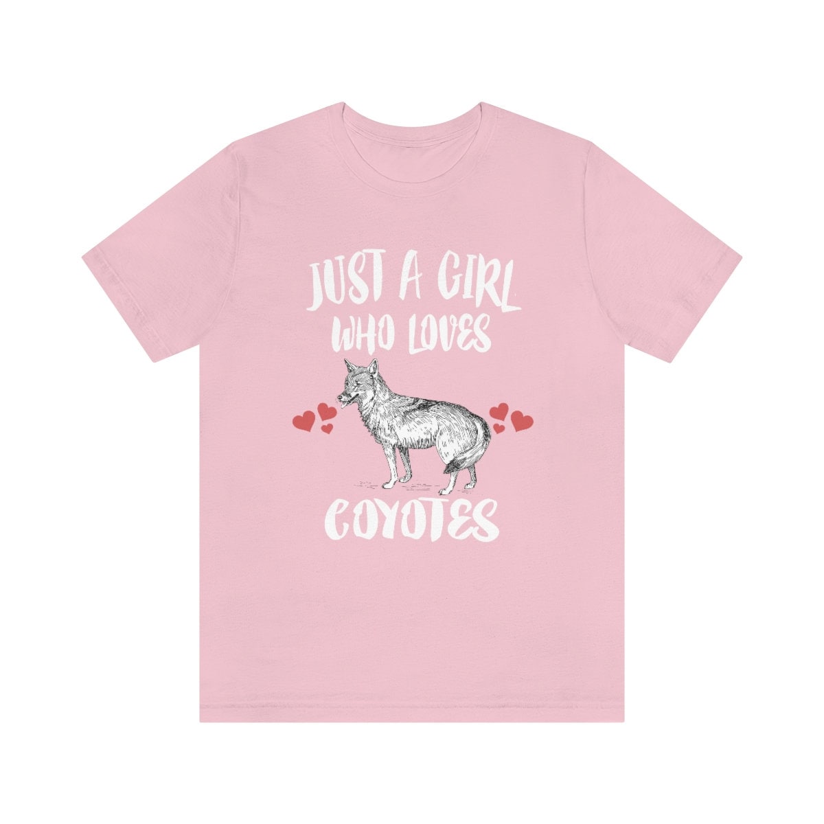 Just A Girl Who Loves Coyotes Shirt, Coyote Lover Geschenk Tierliebhaber Erwachsene Kleinkind Kind T-Shirt von Goodszy