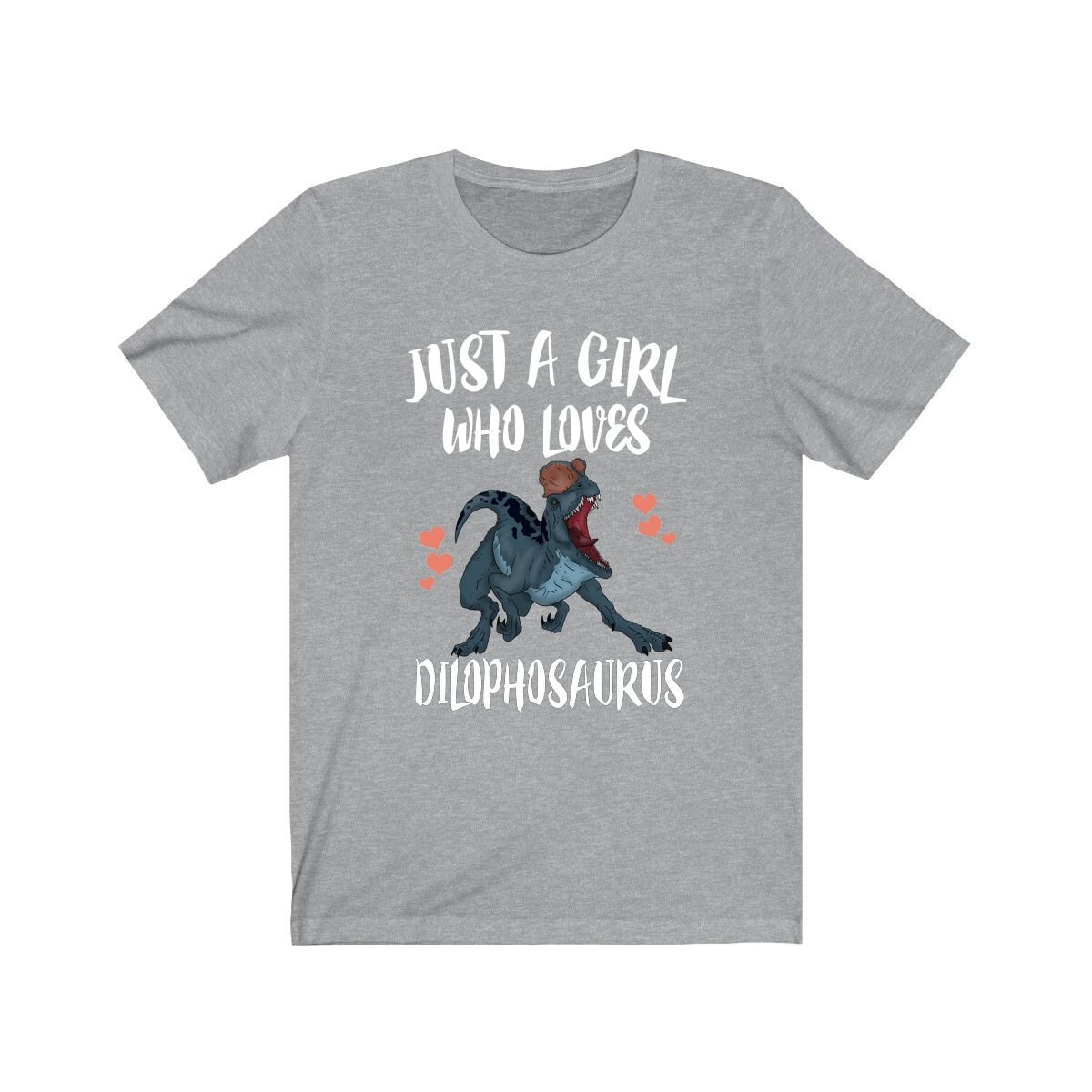 Just A Girl Who Loves Dilophosaurus Shirt, Dinosaurier Liebhaber Geschenk, Tiere Erwachsene Kinder Geschenk T-Shirt von Goodszy