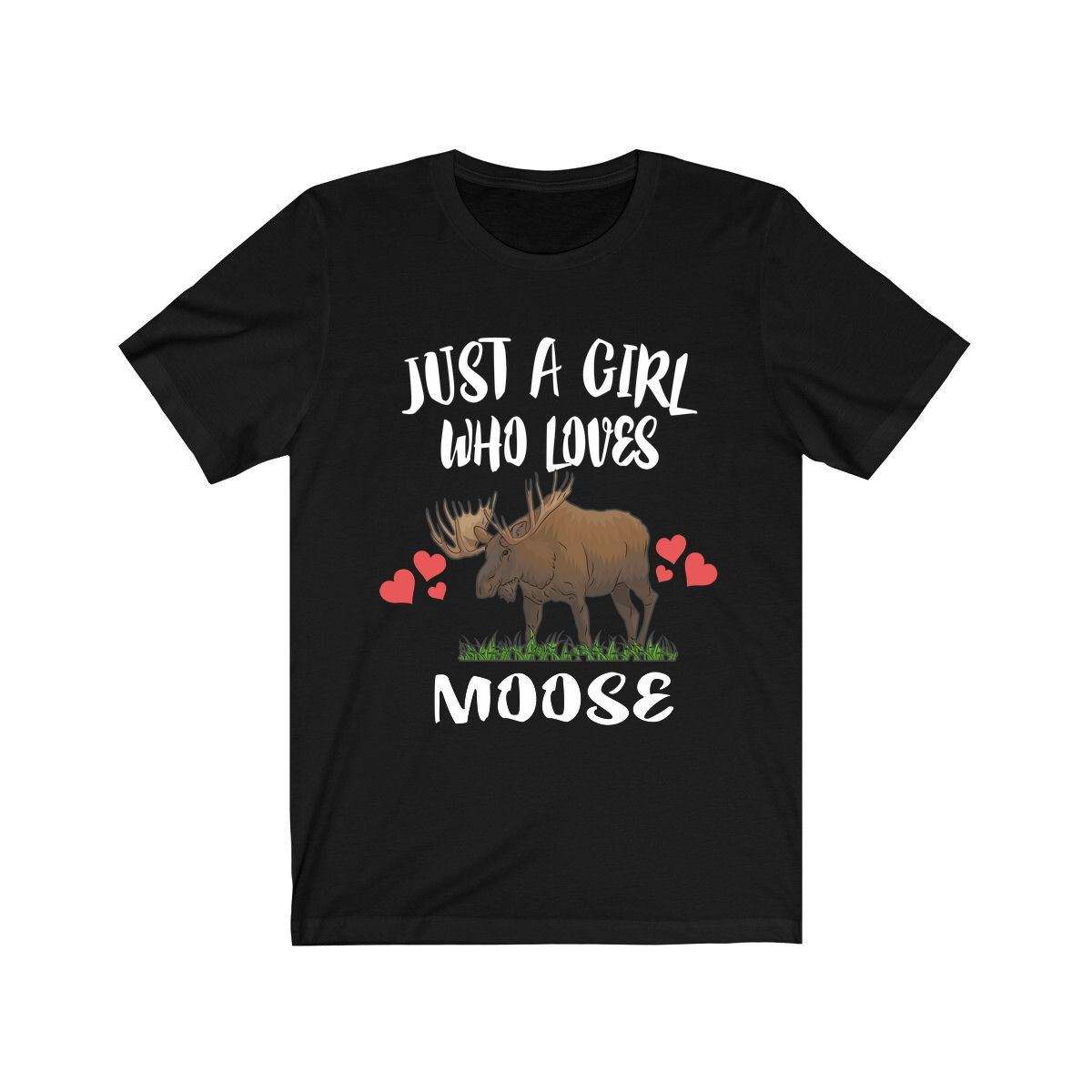 Just A Girl Who Loves Elch Shirt, Liebhaber Geschenk, Tierliebhaber Erwachsene Kleinkind Geschenk T-Shirt von Goodszy