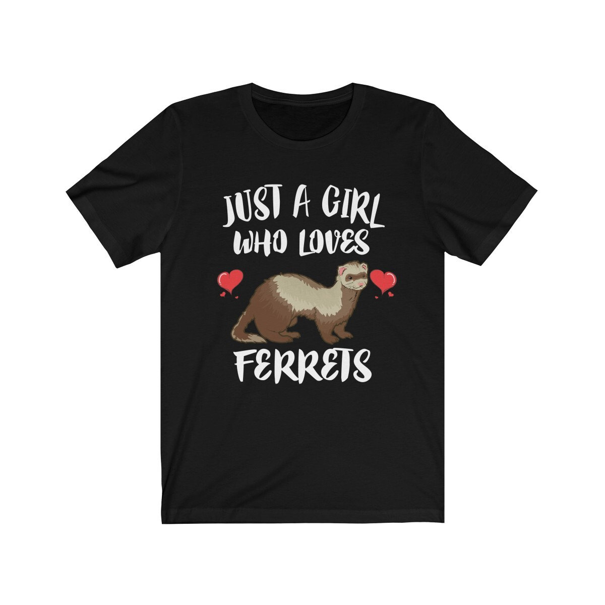 Just A Girl Who Loves Frettchen Shirt, Liebhaber Geschenk, Besitzer Tierliebhaber Erwachsene Kleinkind Kind Geschenk T-Shirt von Goodszy