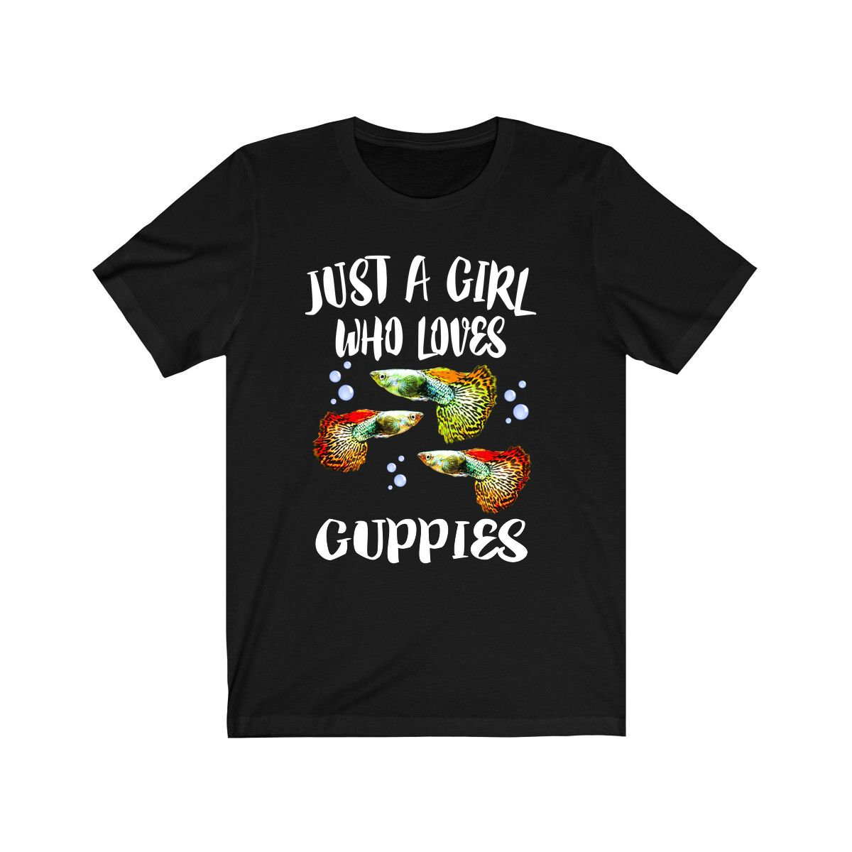 Just A Girl Who Loves Guppies Shirt, Fisch Liebhaber Guppy Tierliebhaber Erwachsene Kleinkind Geschenk T-Shirt von Goodszy