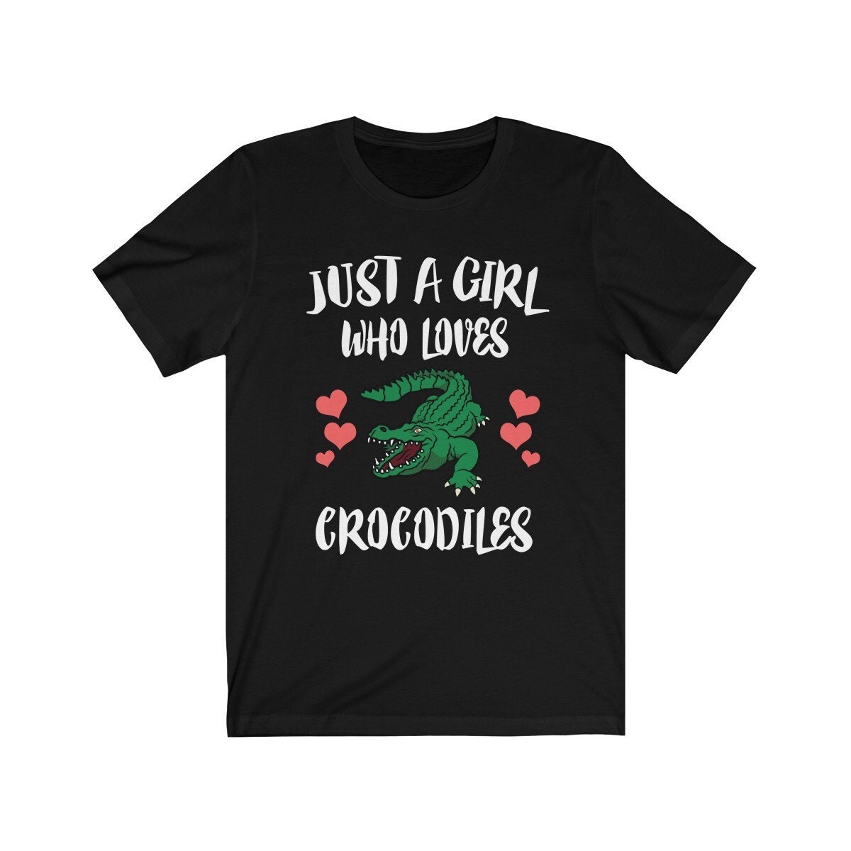 Just A Girl Who Loves Krokodil Shirt, Liebhaber Geschenk, Tier Erwachsene Kleinkind Kinder T-Shirt von Goodszy