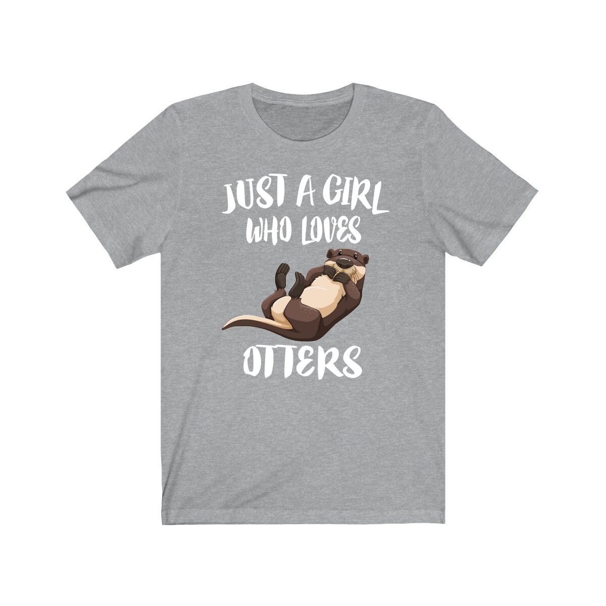 Just A Girl Who Loves Otters Shirt, Otter Liebhaber Geschenk, T-Shirt, Tier Erwachsene Kinder von Goodszy