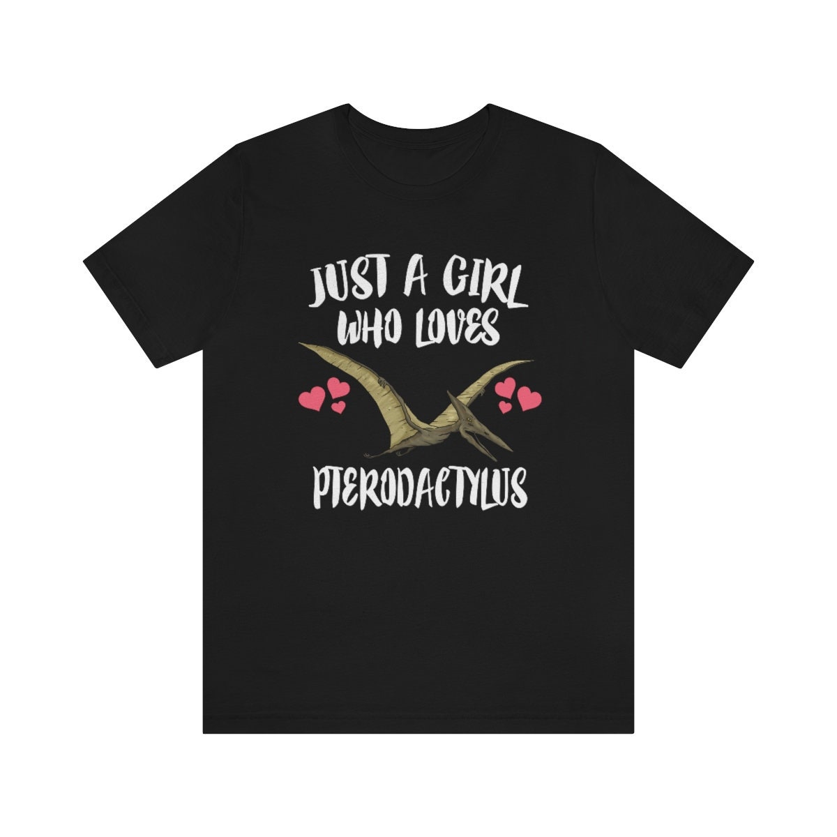 Just A Girl Who Loves Pterodactylus Dinosaurier Shirt, Liebhaber Erwachsene Kinder von Goodszy