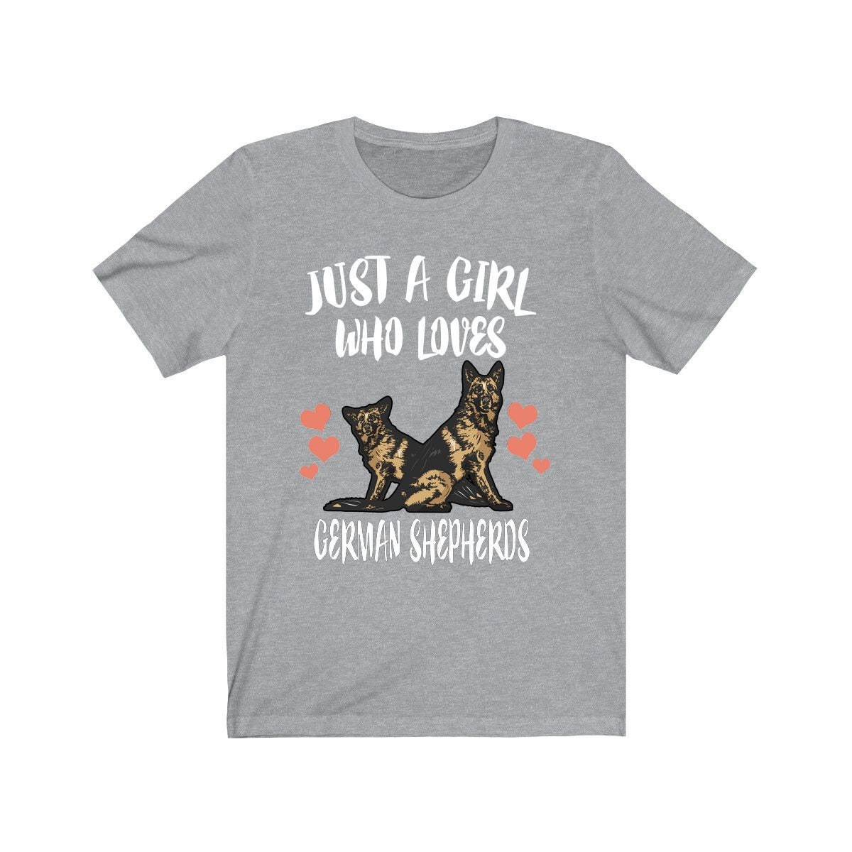 Just A Girl Who Loves Schäferhund Shirt, Hundeliebhaber Deutscher Tierliebhaber Erwachsene Kleinkind Geschenk T-Shirt von Goodszy