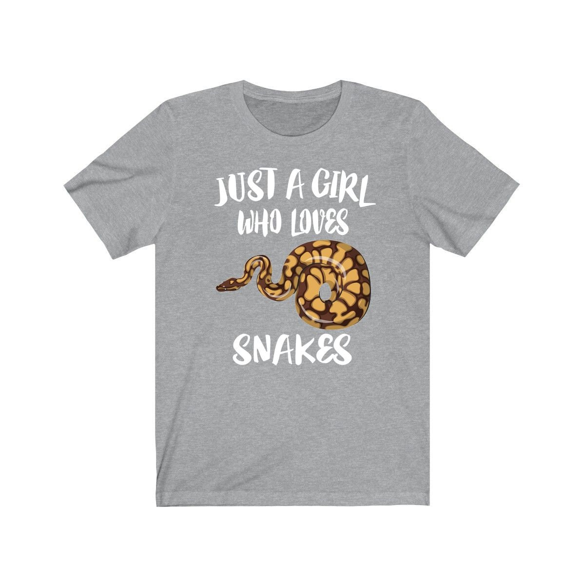 Just A Girl Who Loves Schlangen Shirt, Liebhaber Geschenk, Python Tier Erwachsene Kinder von Goodszy