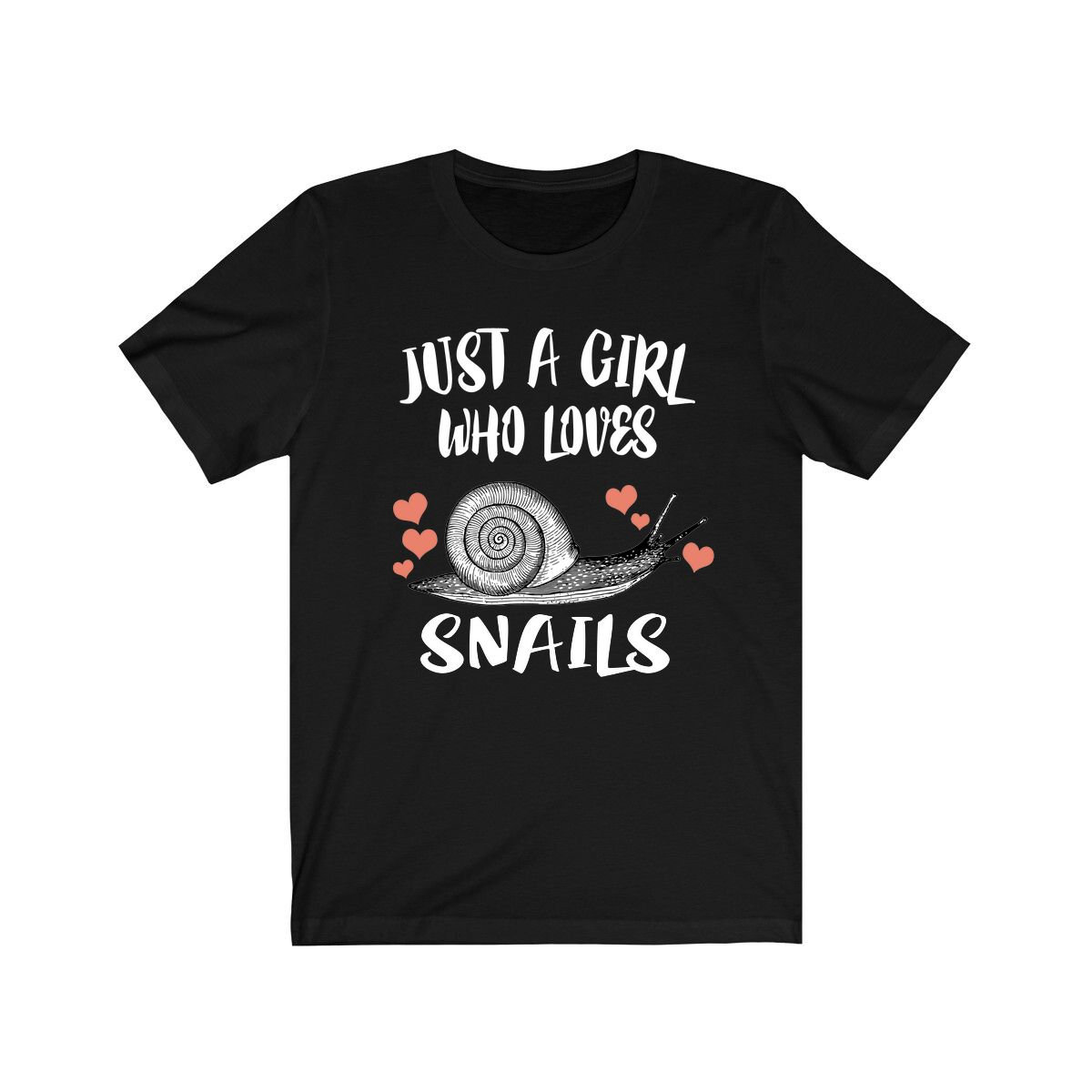 Just A Girl Who Loves Schnecken Shirt, Liebhaber Schnecke Geschenk, Tierliebhaber Erwachsene Kleinkind Kind Geschenk T-Shirt von Goodszy