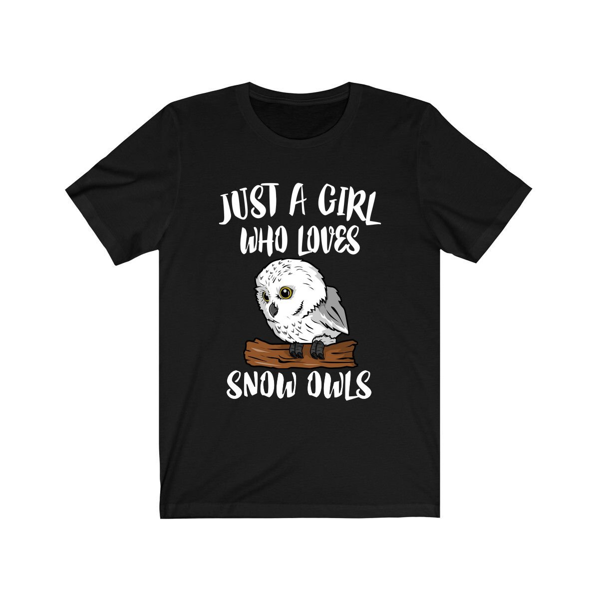 Just A Girl Who Loves Schnee Eulen Shirt, Eule Liebhaber Geschenk, Tierliebhaber Erwachsene Kleinkind Geschenk T-Shirt von Goodszy