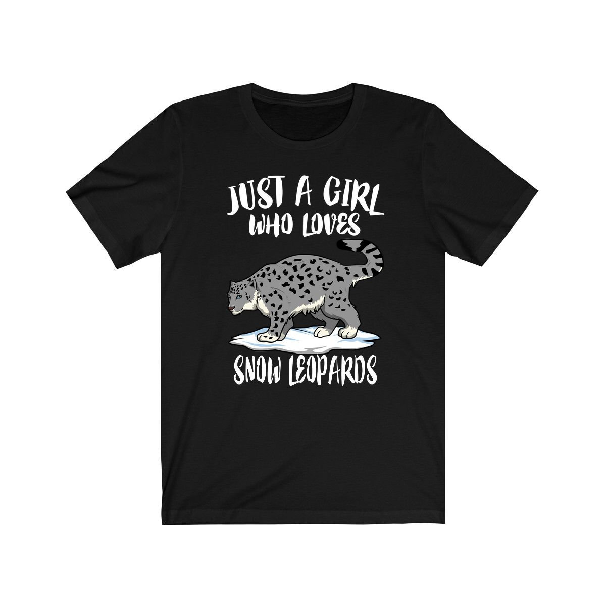 Just A Girl Who Loves Snow Leopards Shirt, Leopard Liebhaber Schnee Leopard, Tier Erwachsenes T-Shirt Für Kleinkinder von Goodszy