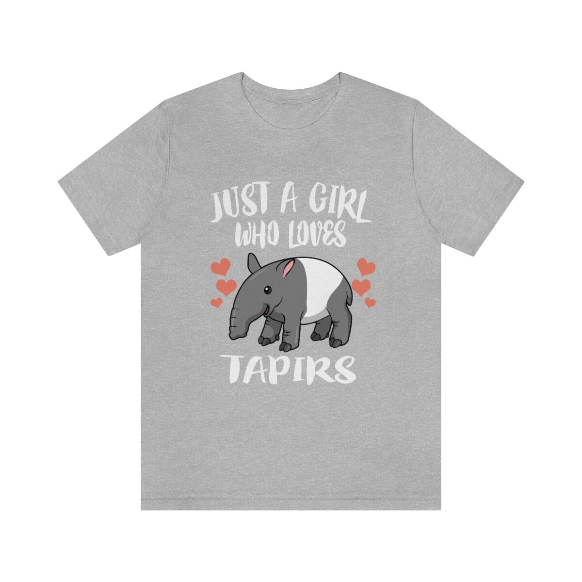 Just A Girl Who Loves Tapirs Shirt, Tapir Liebhaber Geschenk, Tier Erwachsene Kinder von Goodszy