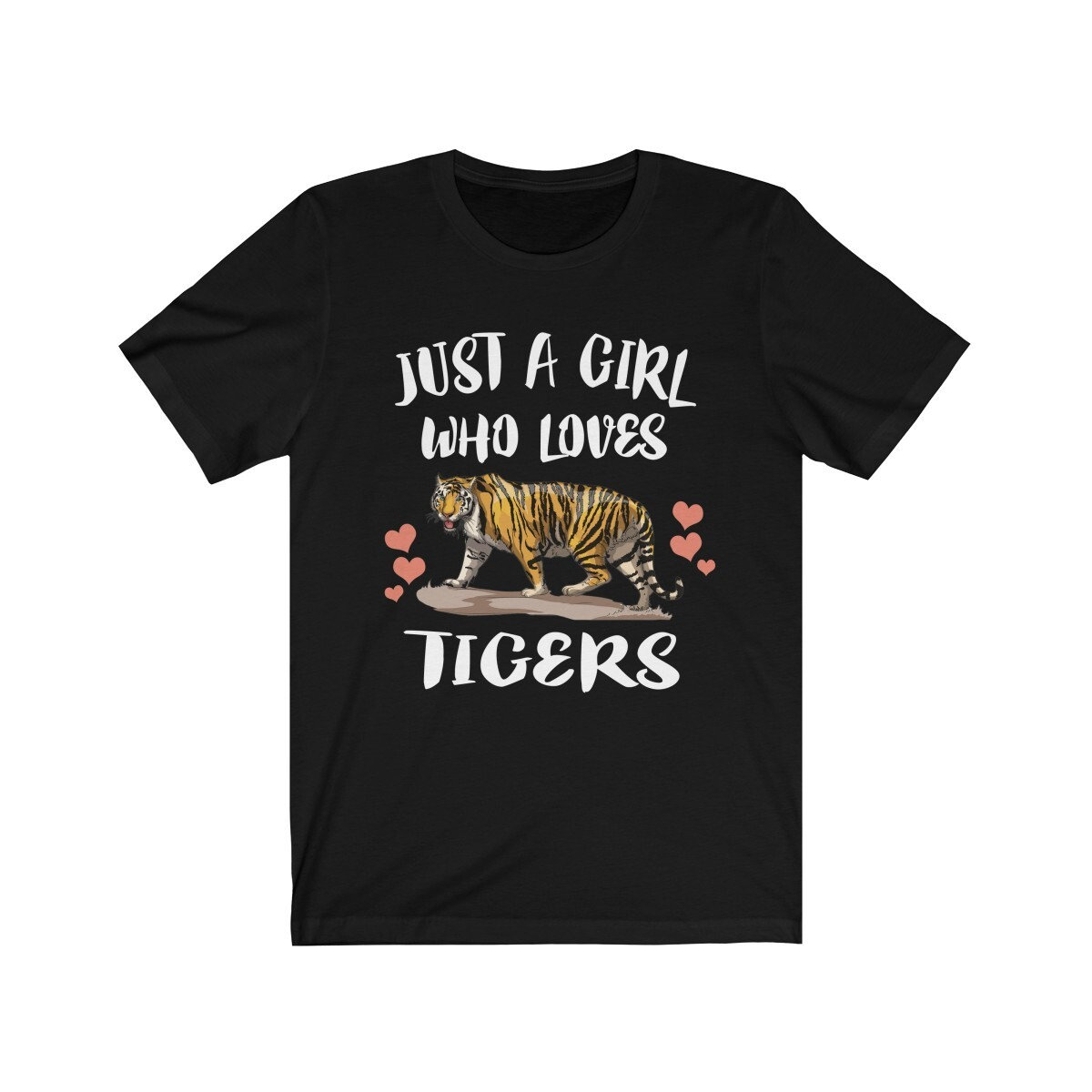 Just A Girl Who Loves Tigers Shirt, Tiger Liebhaber Tier Erwachsene Kleinkind Geschenk T-Shirt von Goodszy