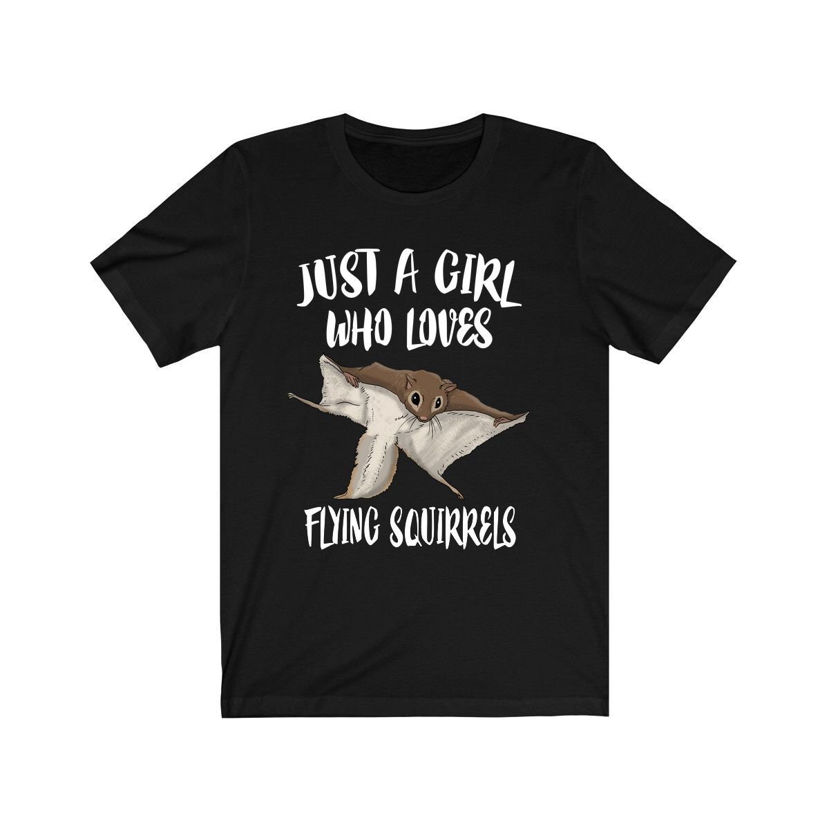 Nur Ein Mädchen, Das Fliegende Eichhörnchen Shirt, Fliegendes Liebhaber Geschenk, Tierliebhaber Erwachsene Kleinkind Kind Geschenk T-Shirt von Goodszy