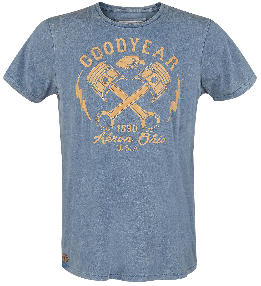 GoodYear Meaford T-Shirt hellblau in S von Goodyear