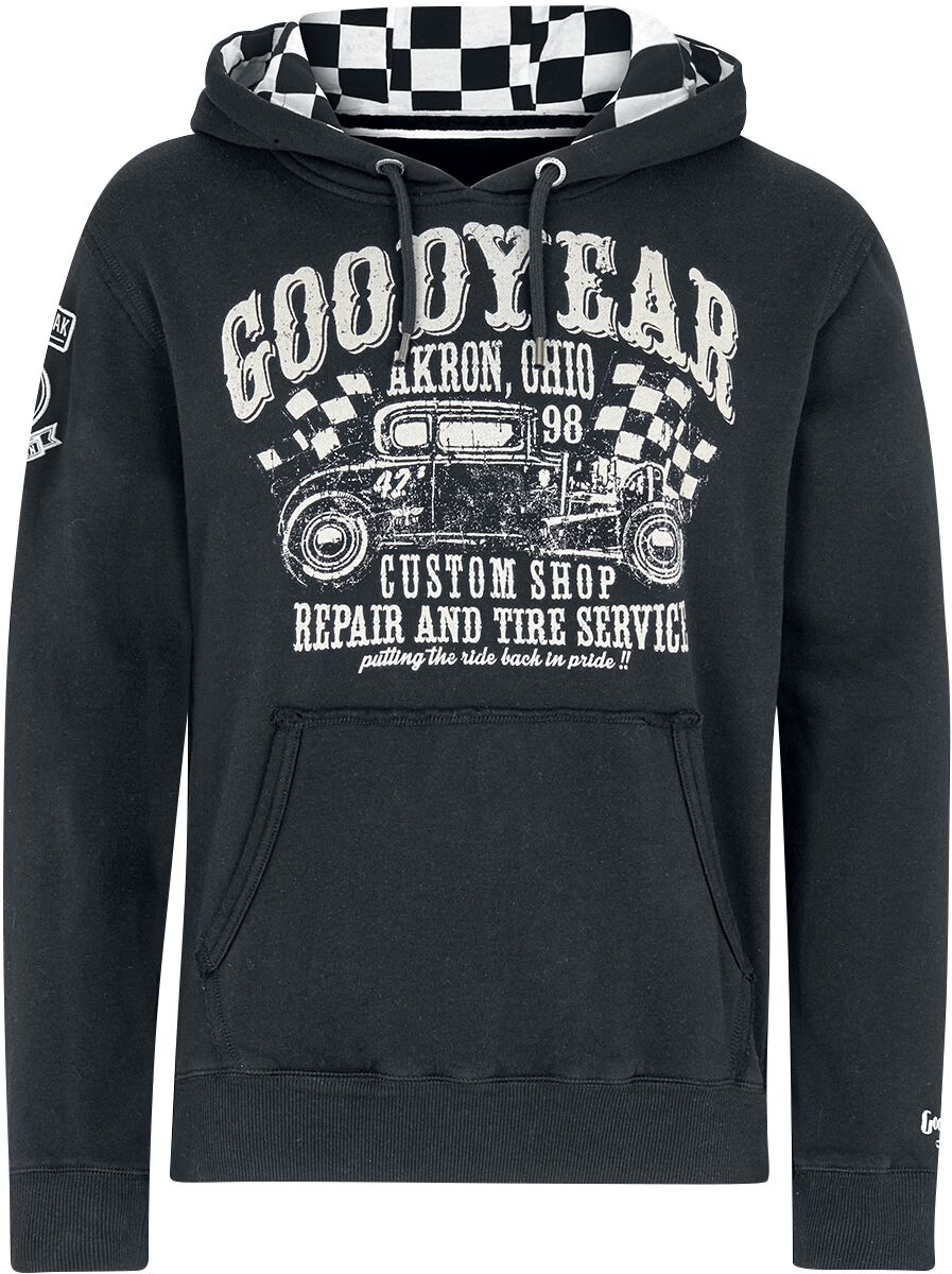 GoodYear Pelham Kapuzenpullover schwarz in S von Goodyear