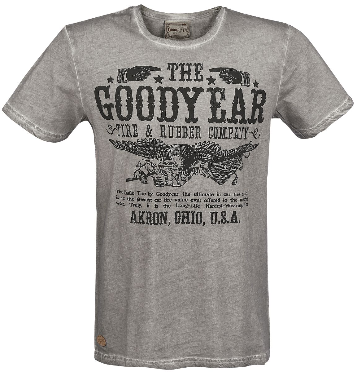 GoodYear - Rockabilly T-Shirt - Kokomo - S bis XXL - für Männer - Größe M - anthrazit von Goodyear