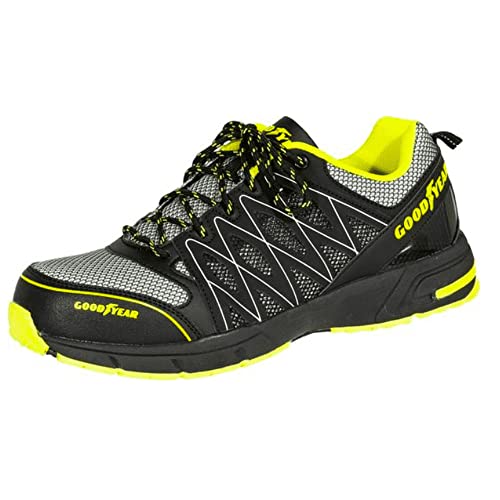 Goodyear Herren gyshu1502 Sicherheitsschuhe, Black Yellow, 36 EU von Goodyear