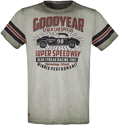 Goodyear Men T-Shirt Comfort fit Männer T-Shirt Oliv 3XL von Goodyear
