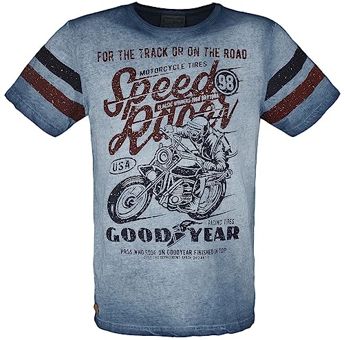 Goodyear Men T-Shirt Comfort fit Männer T-Shirt blau L von Goodyear