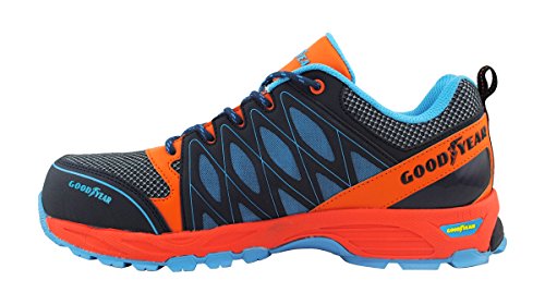 Goodyear Metal Free Work Safety Trainers für Herren, Orange Blue, 42 EU von Goodyear