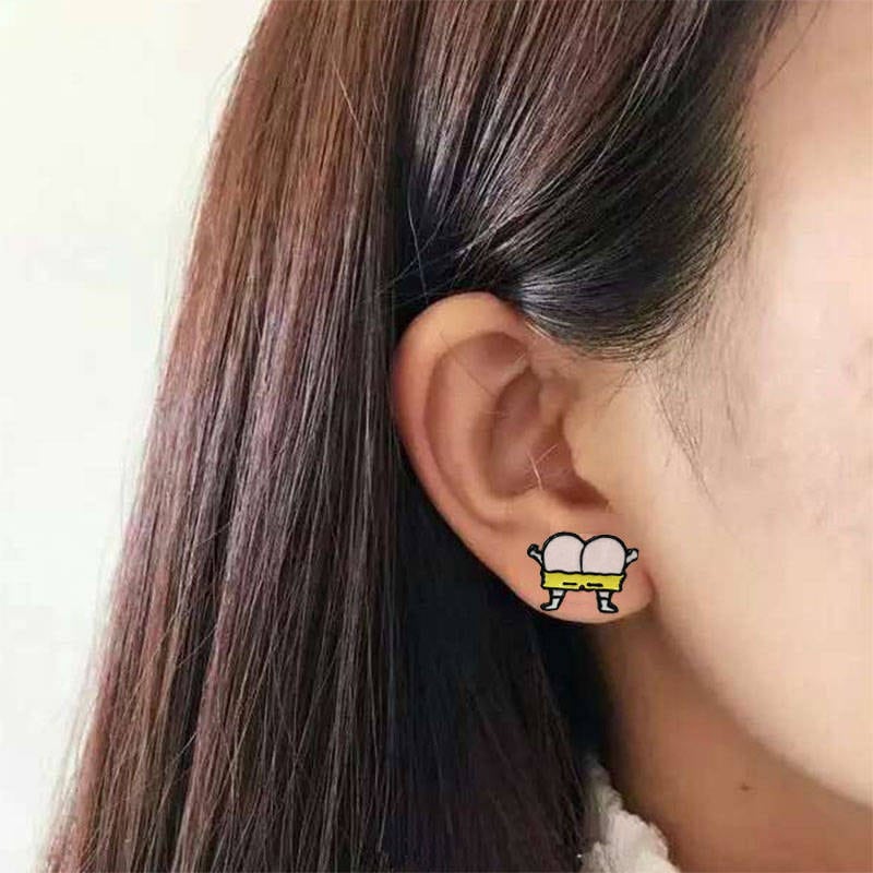 Neuheit Ohrstecker Ohrringe - Emoji Poop, Shaun Das Schaf, Pobacken Neuheit Ohrstecker Ohrringe - Emoji Poop, Shaun Das Schaf, Pobacken von Goodyezz