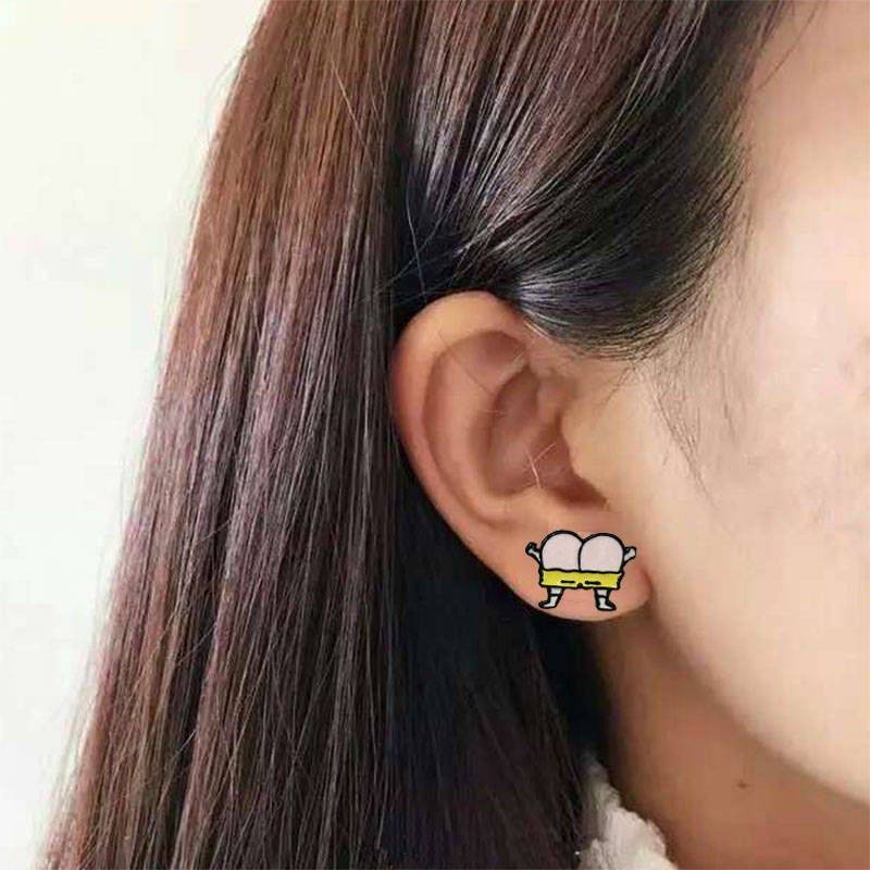 Neuheit Ohrstecker Ohrringe - Emoji Poop, Shaun Das Schaf, Pobacken Neuheit Ohrstecker Ohrringe - Emoji Poop, Shaun Das Schaf, Pobacken von Goodyezz
