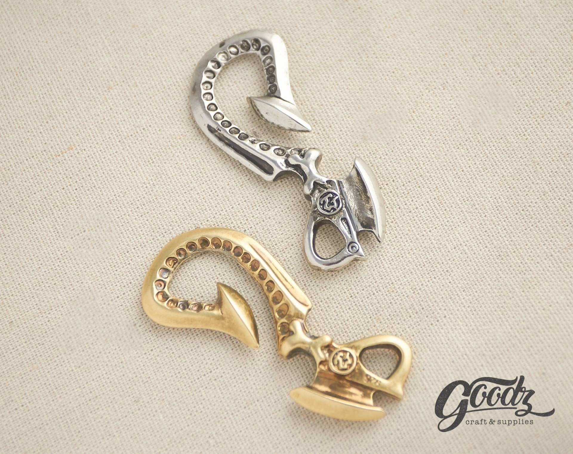 Angelhaken Anhänger , Western Style Charme Biker Haken Schlüsselanhänger Brieftasche Gürtelhaken von GoodzCraftSupplies