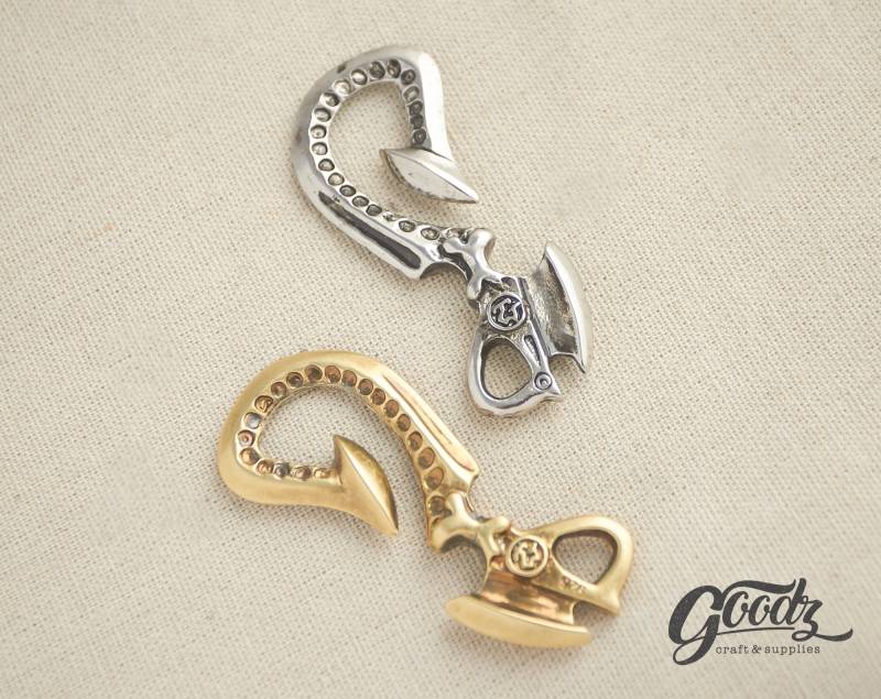 Angelhaken Anhänger , Western Style Charme Biker Haken Schlüsselanhänger Brieftasche Gürtelhaken von GoodzCraftSupplies