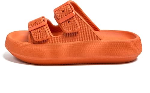 Bequeme Rutschfeste Sommer Hausschuhe Für Damen Und Herren Mode Für Paare Die Gerne Baden Schwimmen Schwimmen Oder Im Freien Spazieren Gehen (Orange,38) von Goolecrimp