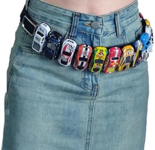 Damen Mädchen diy Spielzeug Auto niedlich Gürtel Party Club Geburtstag Geschenk 2000er Hip Hop Retro Mode Harajuku Gothic Zubehör Gürtelkette (Farbe,Einheitsgröße) von Goolecrimp