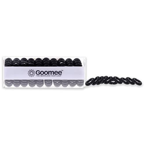 Goomee The Markless Haarschlaufen-Set – Schwarz für Damen 10-teiliges Haargummi von Goomee