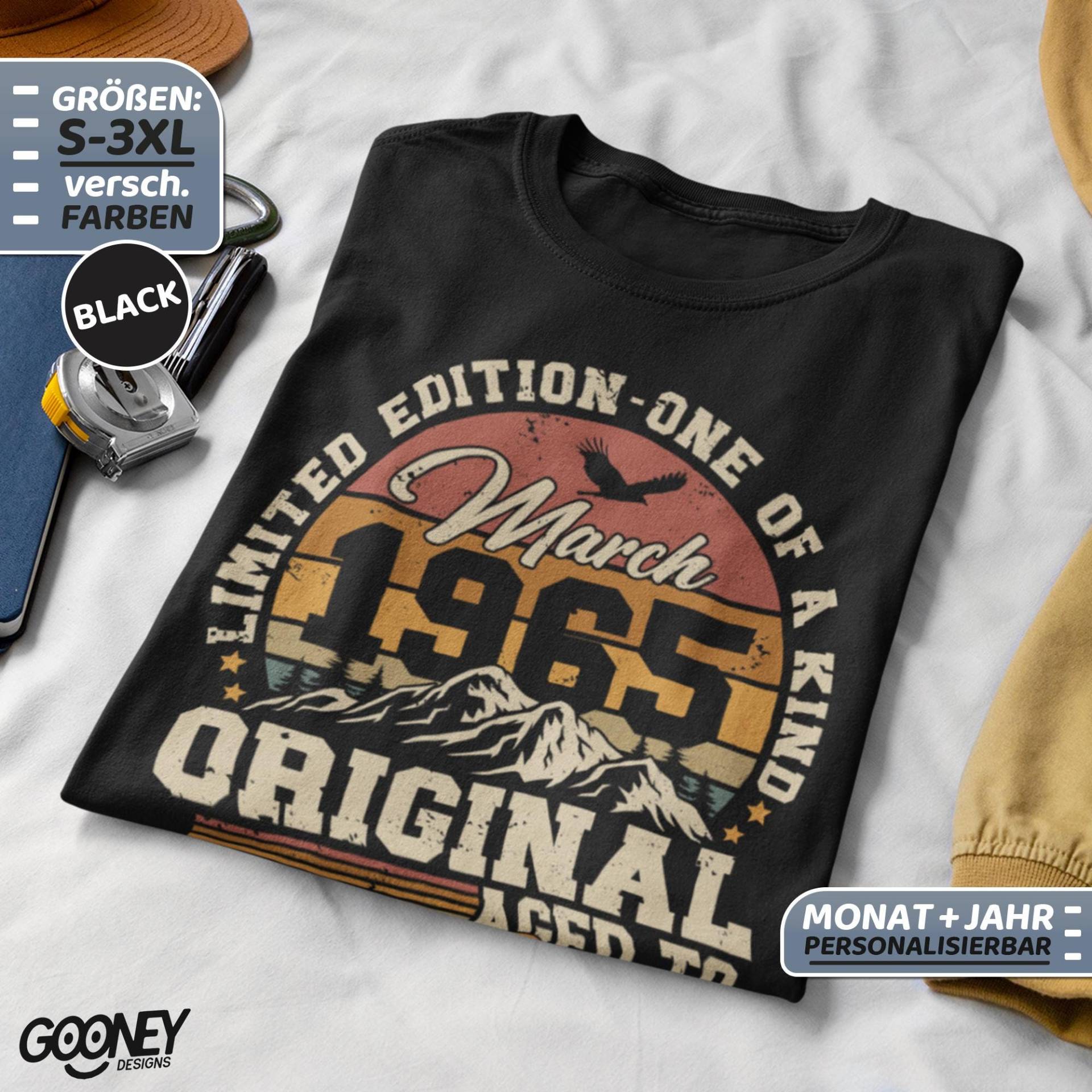 März 1965 - Geburtstag Jahrgang Geboren Shirt 60 Geschenk Tshirt März 1965 - Geburtstag Jahrgang Geboren Shirt 60 Geschenk Tshirt von GooneyDesigns