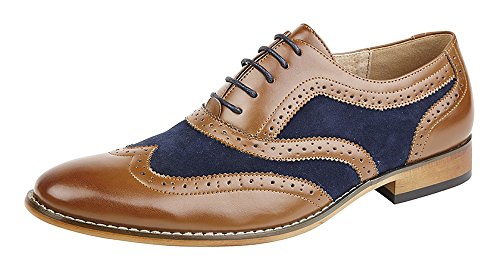 Goor Herren 5 Eye Brogue Oxford Schuh Blue 10 UK / 44 EU von Goor