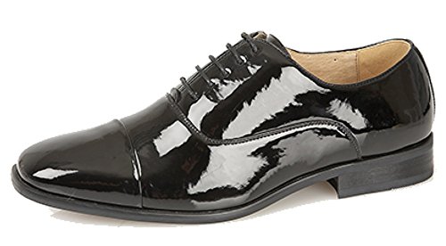 Goor Herren Patent Oxford Tie Schuh Schwarz 9 UK / 43 EU von Goor