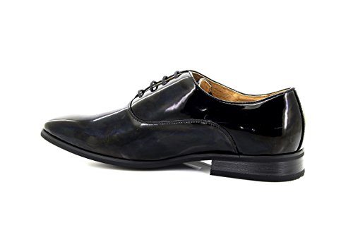 Herren-Abend-/Uniform-/Oxford-Schuhe, Schwarz , Schwarz - schwarzer lack - Größe: 41.5 von Goor