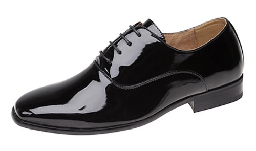 Herren-Abend-/Uniform-/Oxford-Schuhe, Schwarz , Schwarz - schwarzer lack - Größe: 44 von Goor