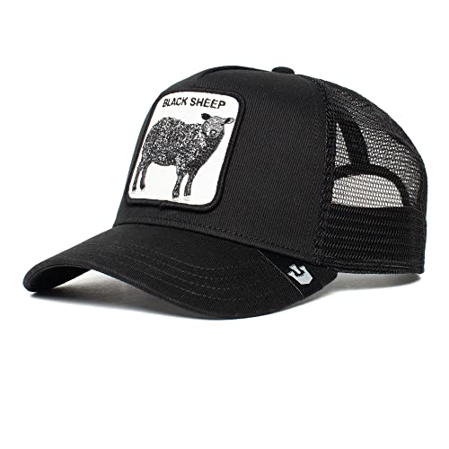 Goorin Bros. Unisex-Erwachsene The Farm Original Adjustable Snapback Trucker Hat Baseballkappe, Schwarz (das Schwarze Schaf), Einheitsgröße von Goorin Bros.
