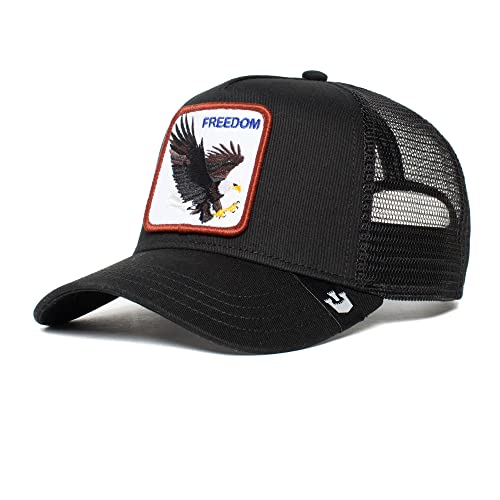Goorin Bros. Unisex-Erwachsene The Farm Original Core Adjustable Snapback Trucker Hat Baseballkappe, Schwarz (Freedom), Einheitsgröße von Goorin Bros.