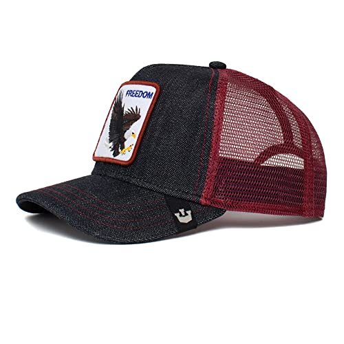 Goorin Bros. Unisex Farm Original Adjustable Snapback Trucker Hat Baseballkappe, Navy (The Freedom Eagle), Einheitsgröße von Goorin Bros.
