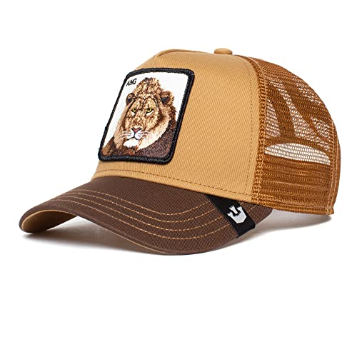 Goorin Bros. Unisex-Erwachsene The Farm Original Adjustable Snapback Trucker Hat Baseballkappe, Whiskey King Lion, Einheitsgröße Goorin Bros. Unisex-Erwachsene The Farm Original Adjustable Snapback Trucker Hat Baseballkappe, Whiskey King Lion, Einheitsgröße von Goorin Bros.