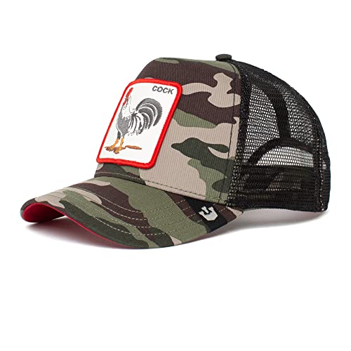 Goorin Bros. The Farm A-Frame Trucker-Kappe, Camouflage Rooster, Einheitsgröße von Goorin Bros.