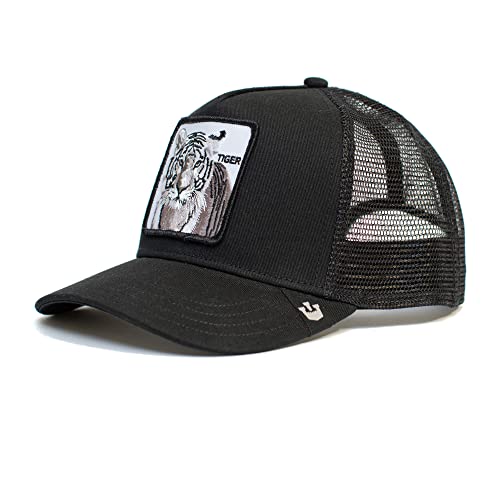 Goorin Bros. Unisex-Erwachsene The Farm Adjustable Mesh Snapback Trucker Hat Baseballkappe, Schwarz (der weiße Tiger), Einheitsgröße Goorin Bros. Unisex-Erwachsene The Farm Adjustable Mesh Snapback Trucker Hat Baseballkappe, Schwarz (der weiße Tiger), Einheitsgröße von Goorin Bros.