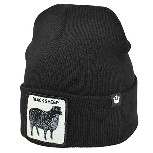Goorin Bros. Beanie-Mütze mit Revers, Animal Farm Hats, Herbst/Winter, Schwarz One size von Goorin Bros.