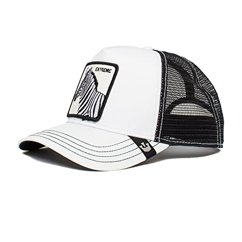 Goorin Bros. Exxxtreme Zebra White A-Frame Adjustable Trucker Cap - One-Size von Goorin Bros.