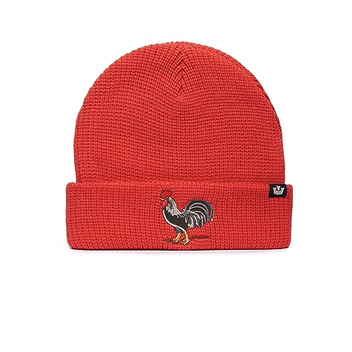 Goorin Bros. Herren The Farm Mütze mit Bündchen, Acryl, Unisex, Rot (geriffelter Hahn), Einheitsgr��e von Goorin Bros.