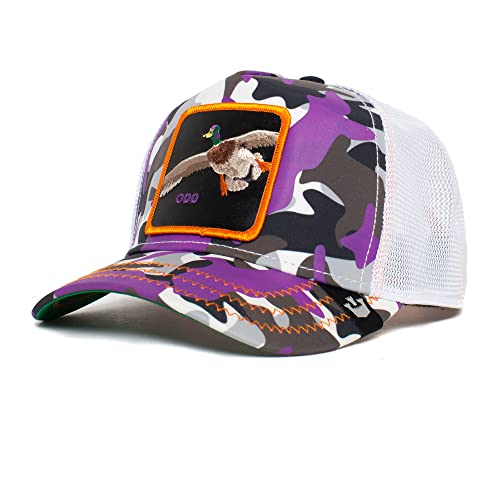Goorin Bros. Unisex-Erwachsene The Farm Kablamo Camo Collection Adjustable Trucker Cap Baseballkappe, Lila (Lil Strange Duck), Einheitsgröße von Goorin Bros.