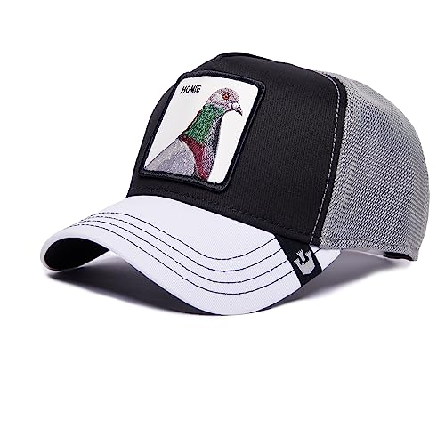 Goorin Bros. Unisex The Farm Premium Mesh Adjustable Trucker Hat, Schwarz/Weiß (V2 Taube), One size von Goorin Bros.