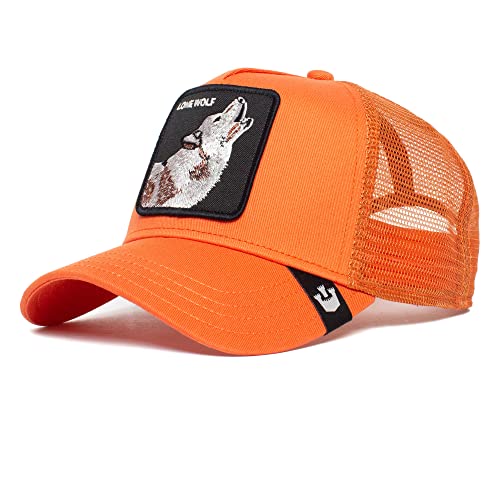 Goorin Bros. Unisex-Erwachsene The Farm Original Seasonal Snapback Trucker Hat for Men and Women Baseballkappe, Pumpkin (Der einsame Wolf), Einheitsgröße von Goorin Bros.
