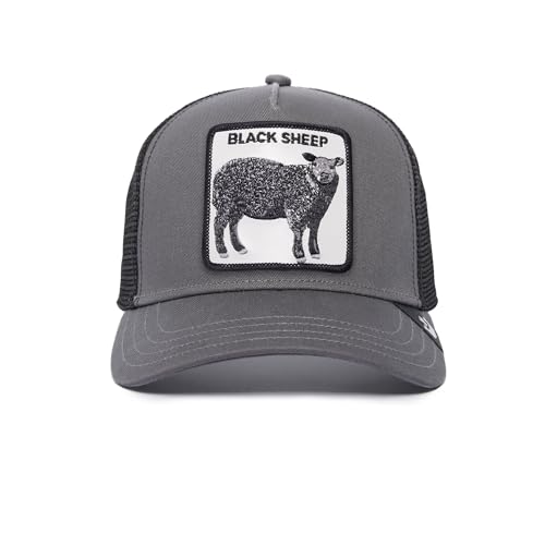 Goorin Bros. Unisex-Erwachsene The Farm Original Adjustable Snapback Mesh Trucker Hat Baseballkappe, Grau (das Schwarze Schaf), Einheitsgre von Goorin Bros.