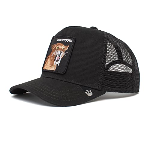 Goorin Bros. Unisex-Erwachsene The Farm Baseball Trucker Hat Baseballkappe, Schwarz (Sabretooth Tiger), Einheitsgröße von Goorin Bros.